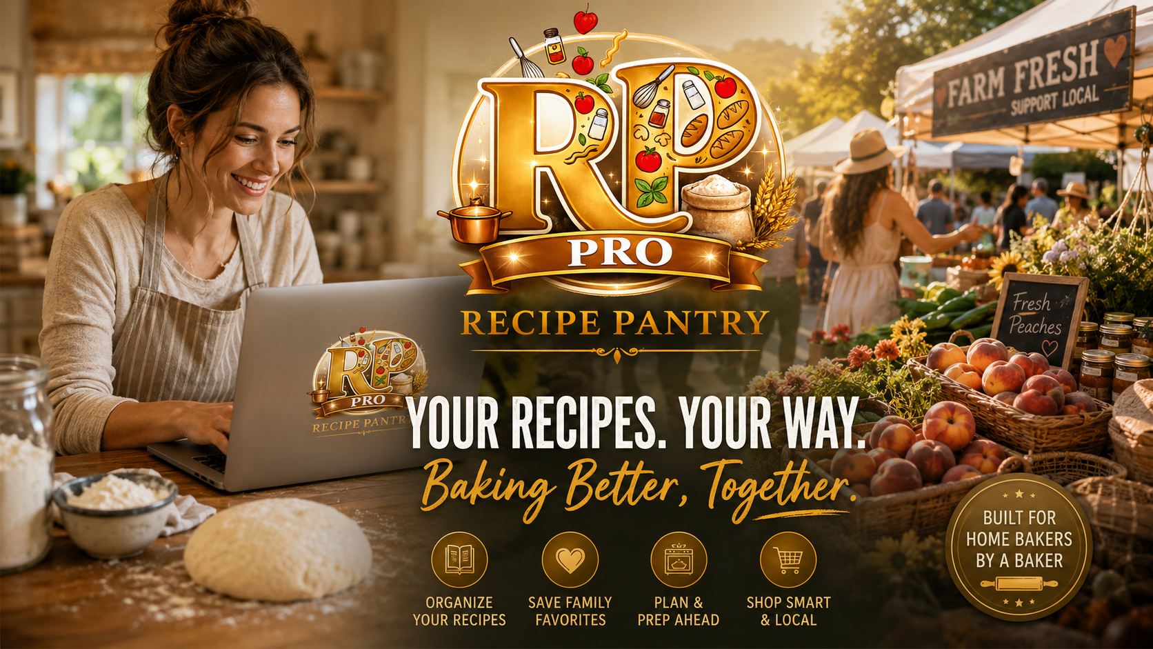 Recipe Pantry Pro: your recipes, your way. Baking better, together.